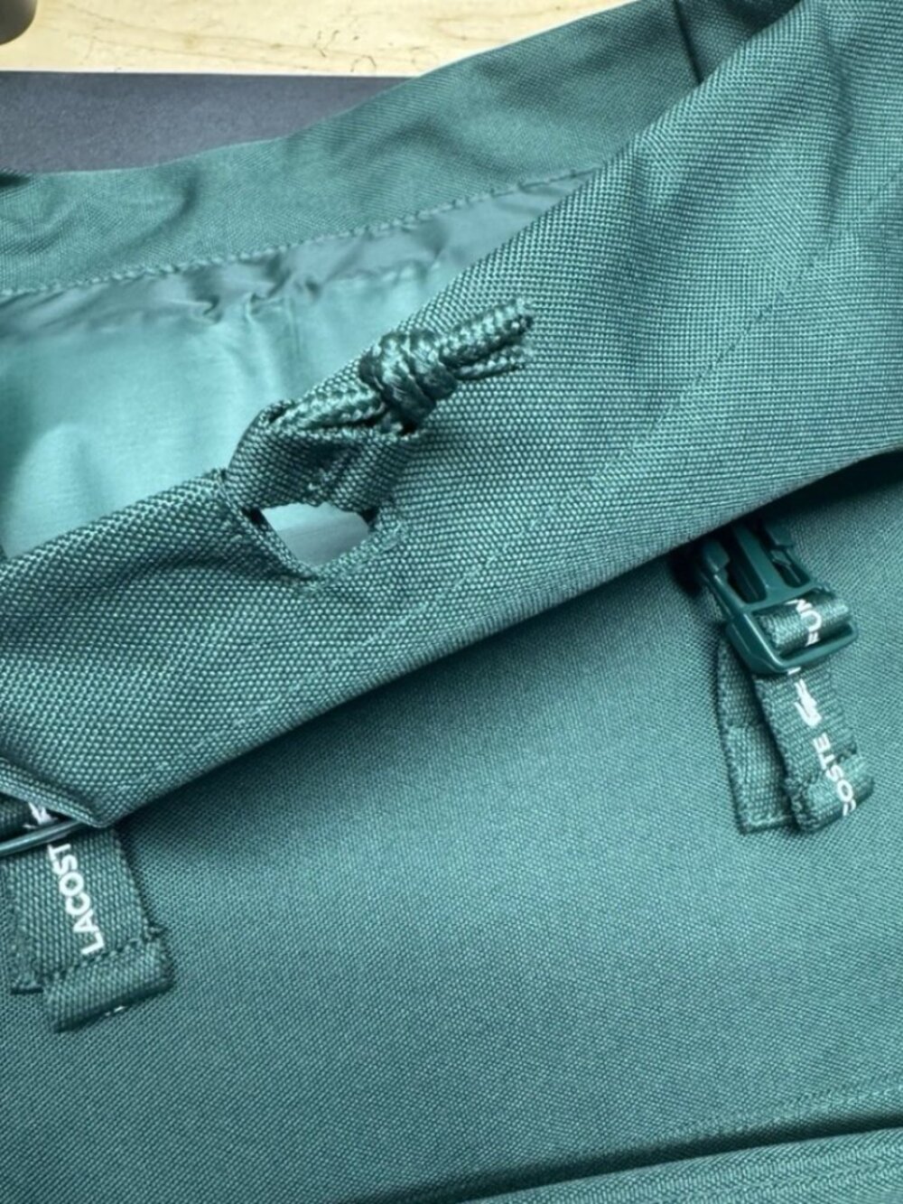 Lacoste Parfums Green Rucksack Backpack - Picture 2 of 3